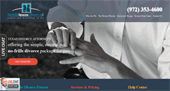 Desktop Screenshot of nofrillstexasdivorce.com